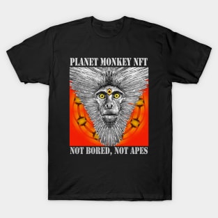 Planet Monkey Animals Not Bored Apes T-Shirt